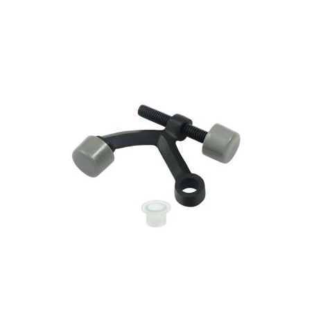 Deltana HP70U19 Hinge Mounted Hinge Pin Door Stop Paint Black, 10PK HP70U19-XCP10